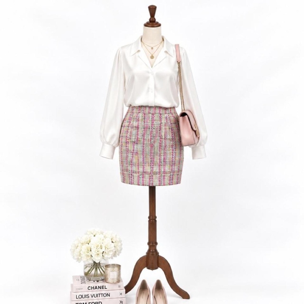 Austin Reed London New York Tweed Pencil Skirt – Size 14